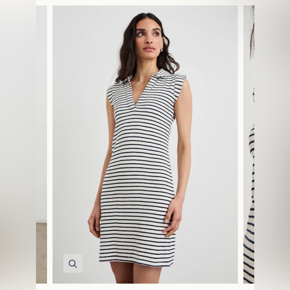 NWT RAILS, AMIRA DRESS-SAILOR STRIPE TERRY TOWEL - Large